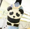 PU leather animal shanped cute panda school backpack for girl