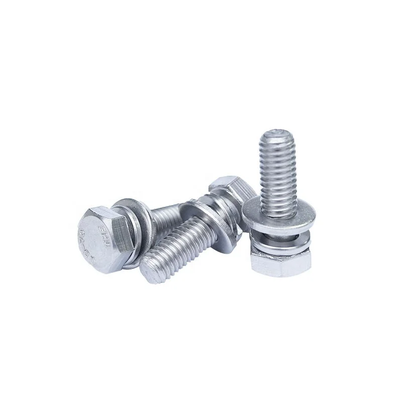 

GB9074.17 m4 stainless steel 304/316 bolt with washer attached washers bolts