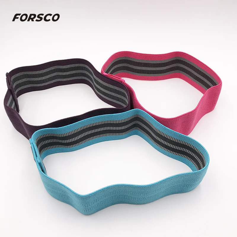 

Same Size Different Resistance Hip Band Stretch Fabric Band, Any customized color