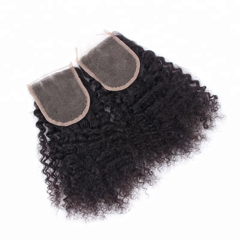 

Full cuticle real virgin cheap tight kinky curly brazilian hair with closure