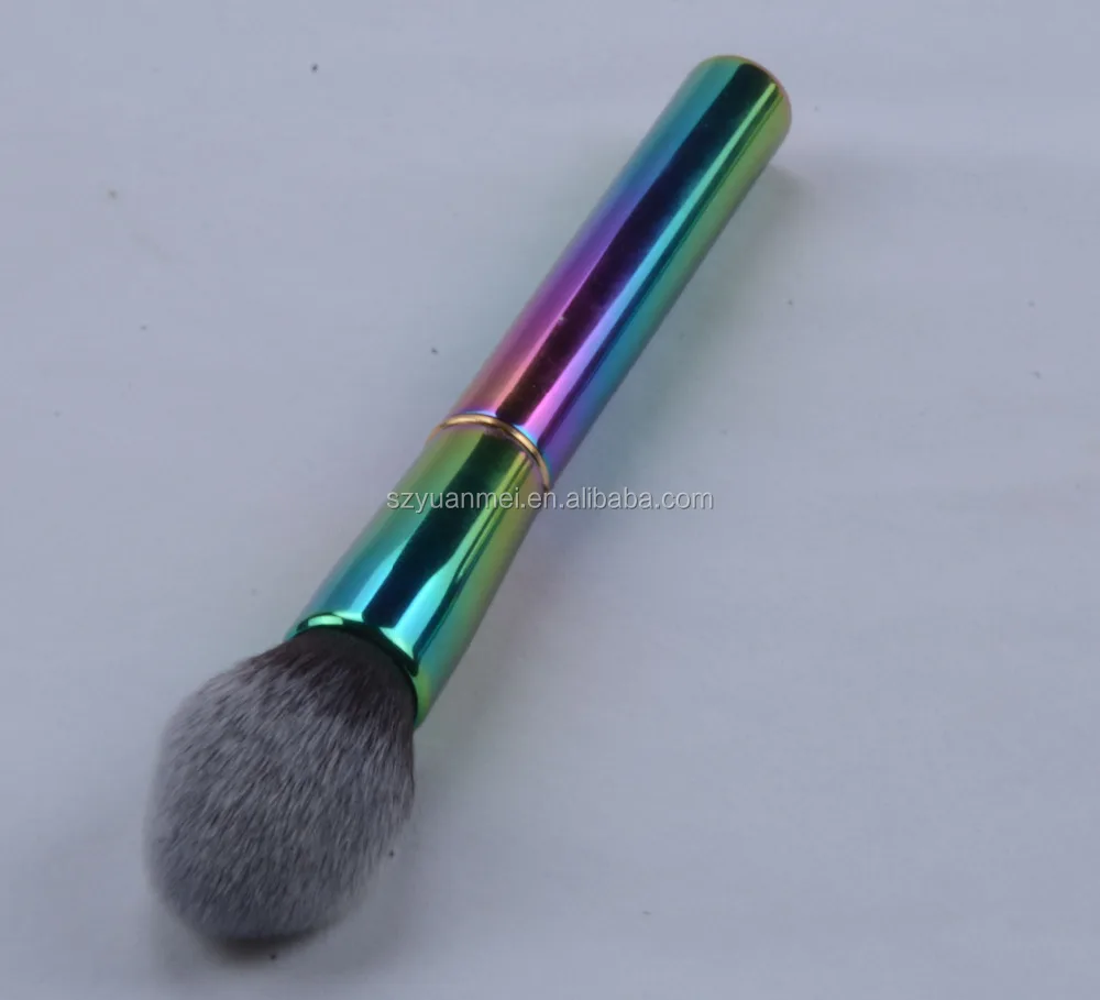 

Professional Rainbow Makeup Brush Plating Cosmetic Brush Customized High Quality