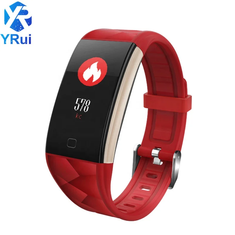 

Heart Rate Monitor Wireless Smart Wristband Bracelet, Waterproof Fitness Watch for Android & iOS, Red