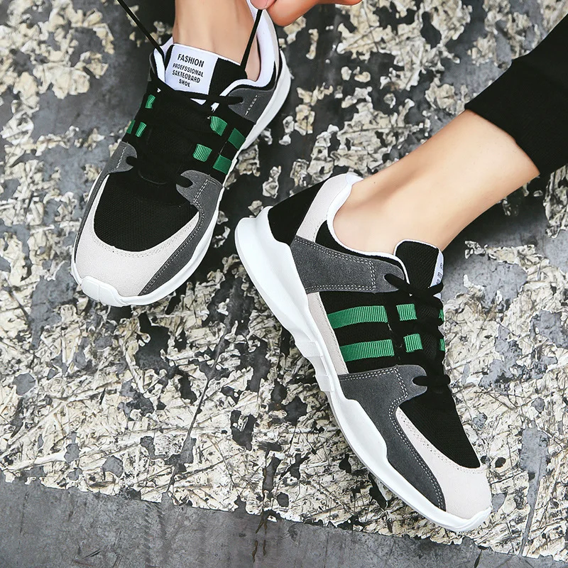 

China Manufacturer Athletic Men Running Sports Shoes Casual Sneakers, Black , blue or customized