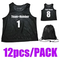 

Wholesale high quality Pinnies Jerseys numbered sports bibs Hot Team Soccer Training Bibs football basketball vest