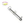2018 high quality R shape metal paper stationery clip nickel plated 3 ring bingder