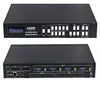 4x4 quad video matrix switcher image splicing processor
