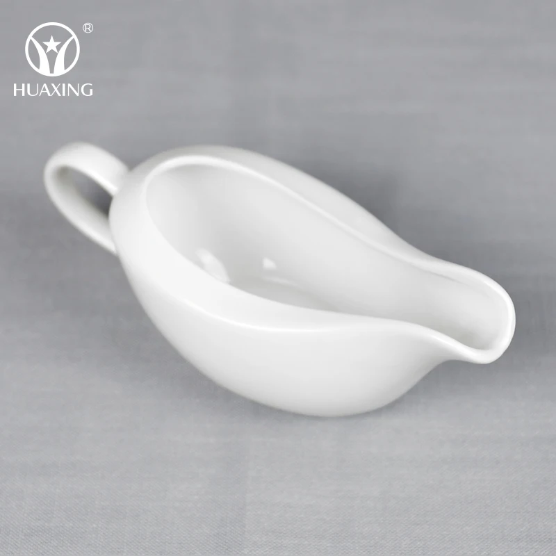 
chaozhou factory porcelain boat creamer white gravy for wholesale 