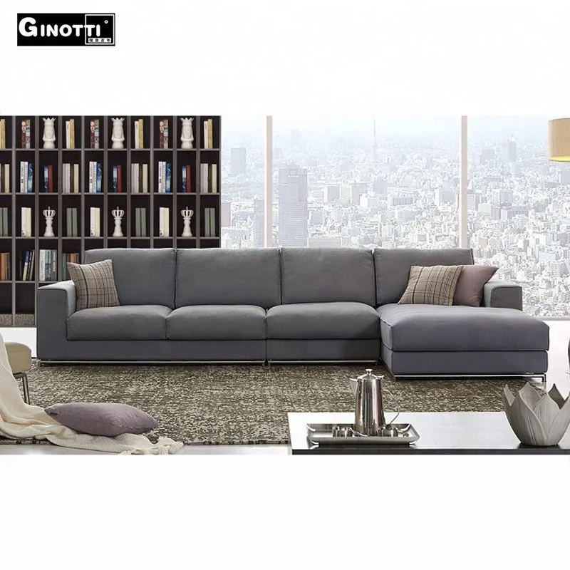 Wooden Frame 3 Seater Fabric Corner Sofa For Product On Alibaba