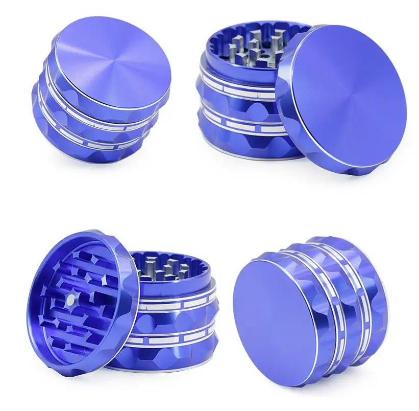 

O218 63mm 4 Layers Aluminum Alloy Polygon Tobacco Cigarette Crusher Smoking Accessories Smoke Grinder