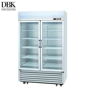 Commercial Refrigerator Cooler Stand 2 Door Upright Display