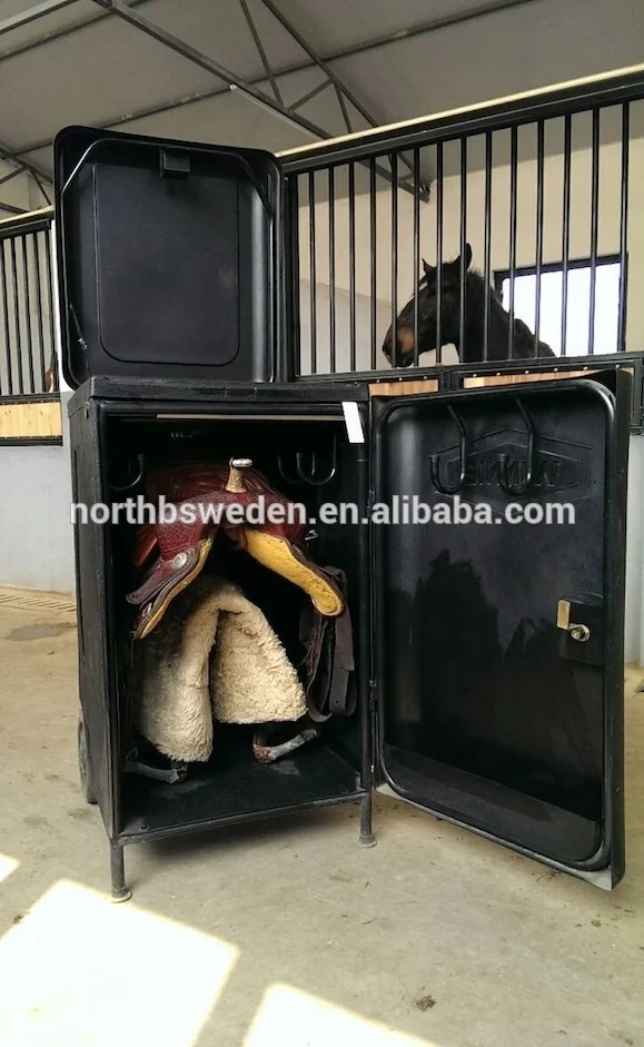 
mobile lockable horse saddle box 