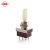 JIAOU KN3-203 6 pin 3A 220V 3 way plastic handle double poles 12mm ON-OFF-ON toggle switch