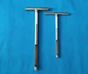 Custom stainless steel T Tee handle soil sampling probe sampler for golf lawn grassland