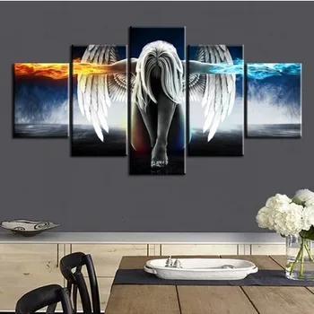 Hot Sale Wall Hanging Angel Printed Canvas Artwork Painting Buy Canvas Artwork Printed Canvas Painting Wall Hanging Art Product On Alibaba Com