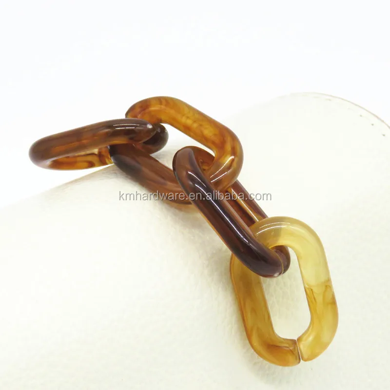 High Quality Flap Link Bag Handbag Chain Acrylic Bag Chain Resin Bag