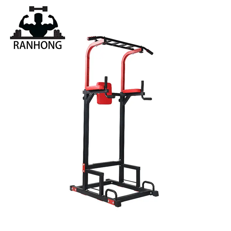 

Multifunction fitness gym equipment commercial pull-up bar power tower, Red