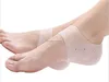 New arriver feet care socks 2PCS New Silicone Moisturizing Gel Heel Socks with hole Cracked Foot Skin Care Protectors