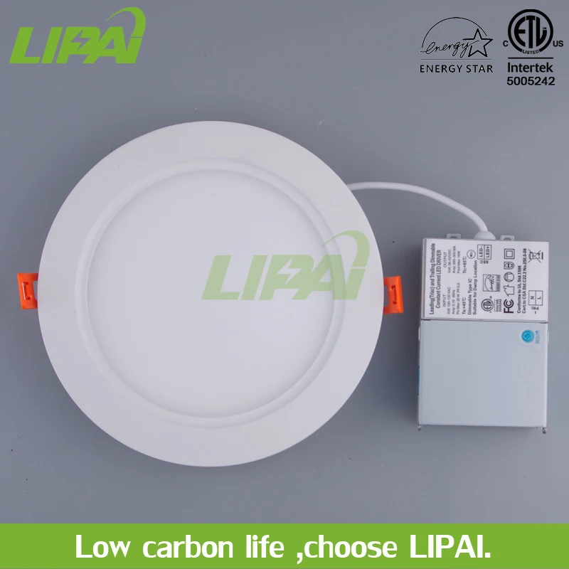 IC rated Air tight Ceiling mounted lamps ETL CRI>80, 6 inch 16W led panel light ultra slim led penal light