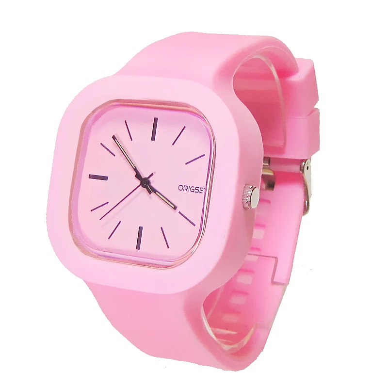 

50 Meters waterproof Japan movement and battery top quality silicone interchange strap customized your logo custom watches