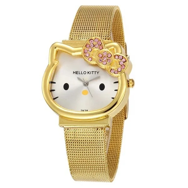 

Children's alloy watch and bracelet Hello Kitty Watch, 3color