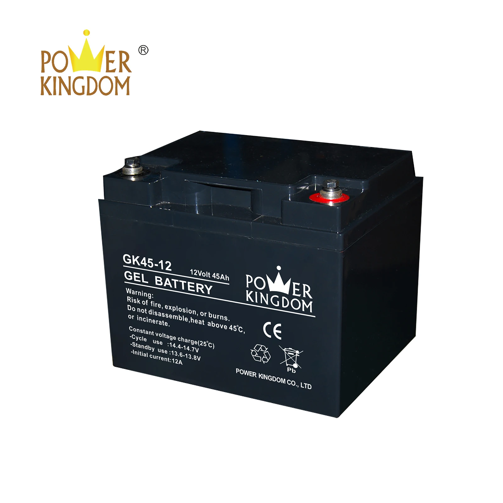 Power Kingdom long standby life sealed lead acid batteries for sale factory wind power system