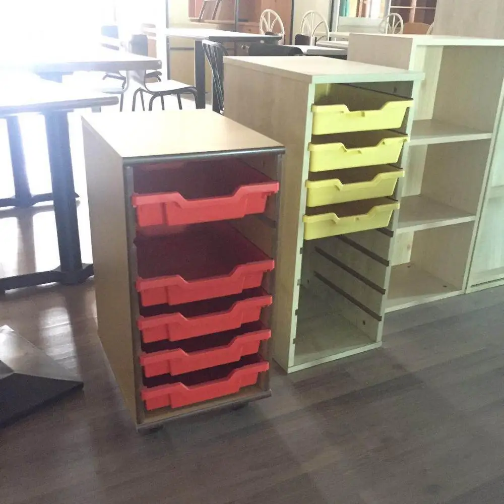 
Free Standing Kids Children Storage Cabinet With 8 plastic drawer 