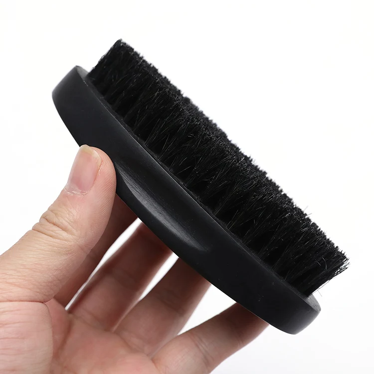 beard brush with logo
