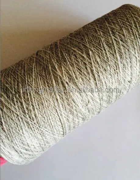 
100% European flax fiber linen melange yarn for flat knitting 