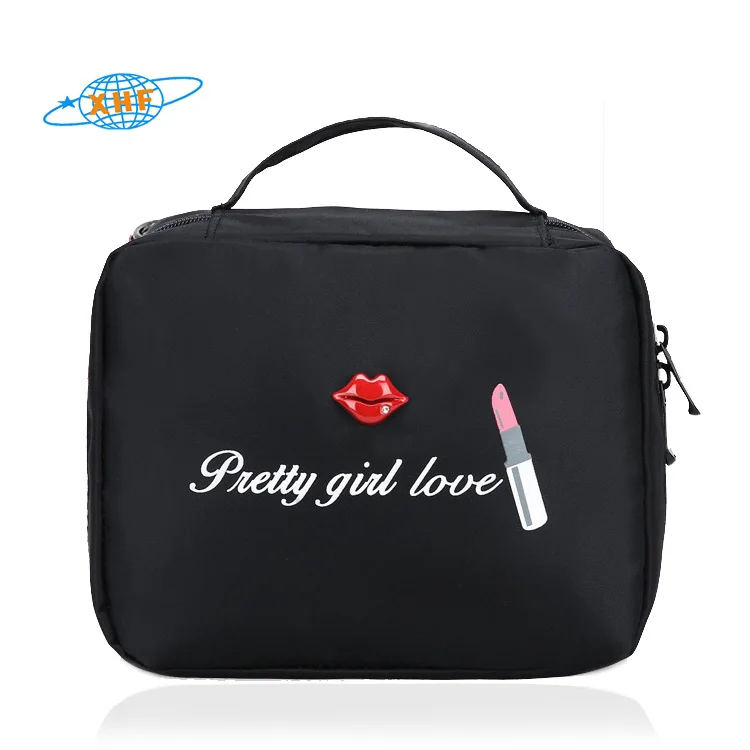 

Lipstick Cosmetic Makeup Bag Custom Make up Bag, Black