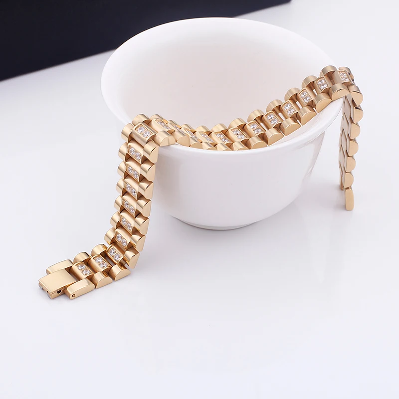 KALEN Steel Tungsten Bracelets Gold/Black