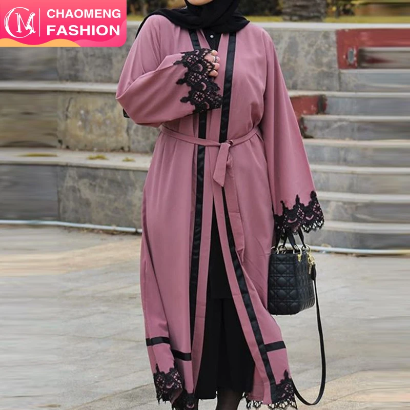 

1555# Eid mubarak embroidery muslim dresses modest fashion design your own abaya islamic clothing 2019, Dark pink/customized