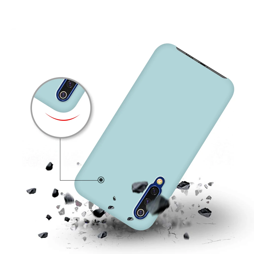 

2019 GKK hot New style Liquid Silicone Soft phone Case For Xiaomi 9 9SE mobile phone cover, Red;black;pink;blue;gold