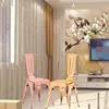 Fashion Appearance High Quality Rose Gold Shining Dining Chair For Party