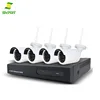 4CH 720P HD Wireless Video Security Camera System NVR Kits,4PCS 720P Wireless Weatherproof Bullet IP Cameras,Plug
