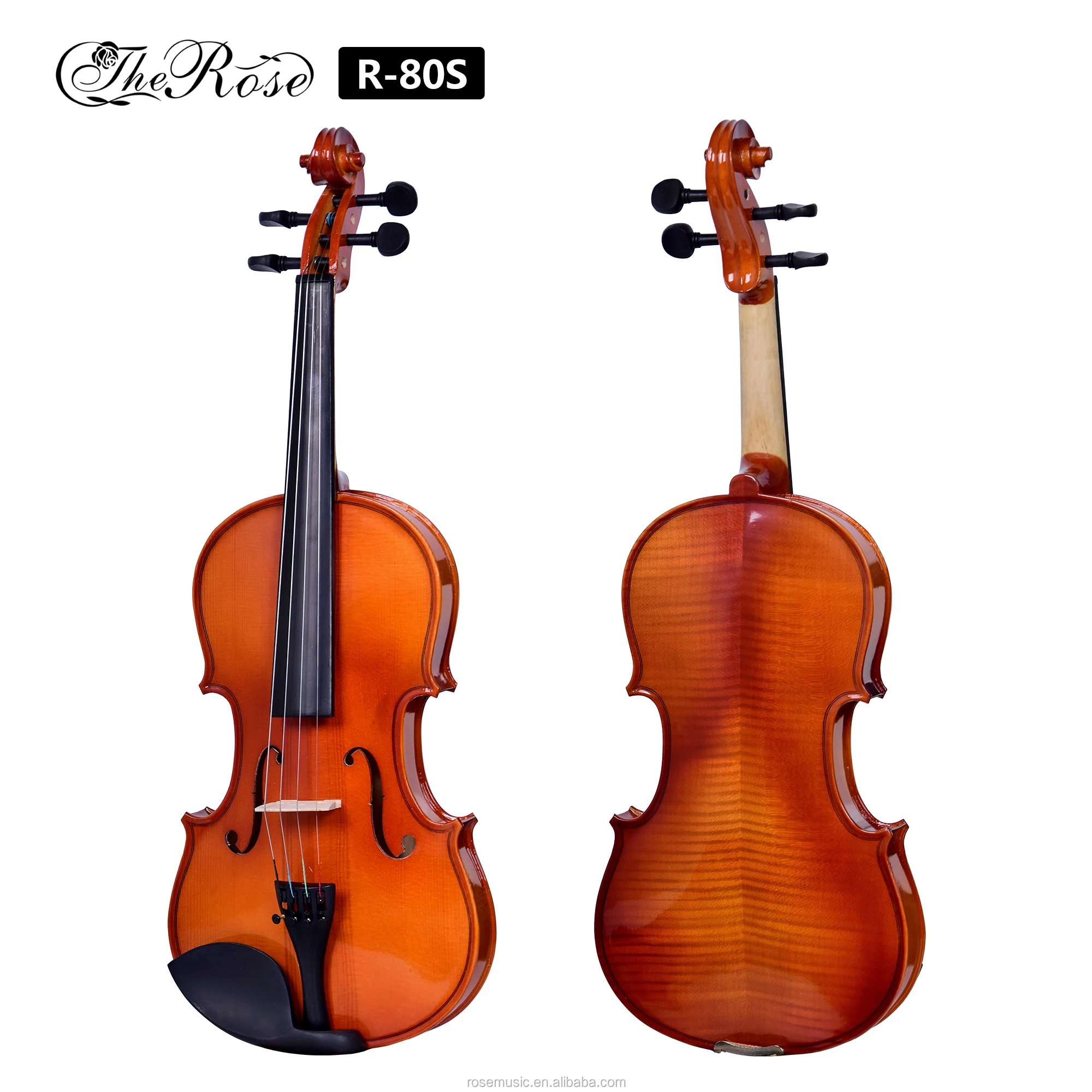 R80s High Quality Free Violin Case 1/2 4/4 Size Musical Instruments