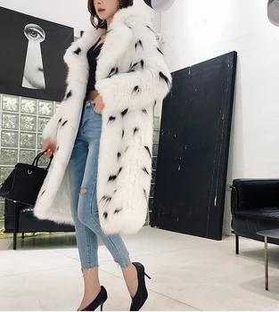 big white fur coat