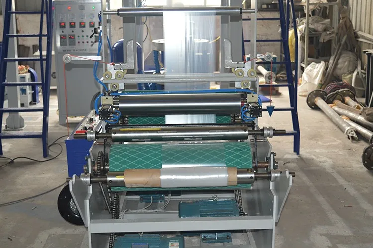 SJ-50 film blowing machine HDPE LDPE Polyethylene Nylon Plastic PE plastic film making machine
