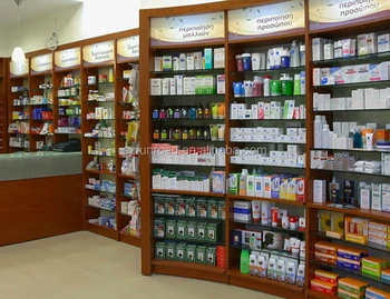 Medical Store Furniture Display Showcase And Pharmacy Display Counter ...