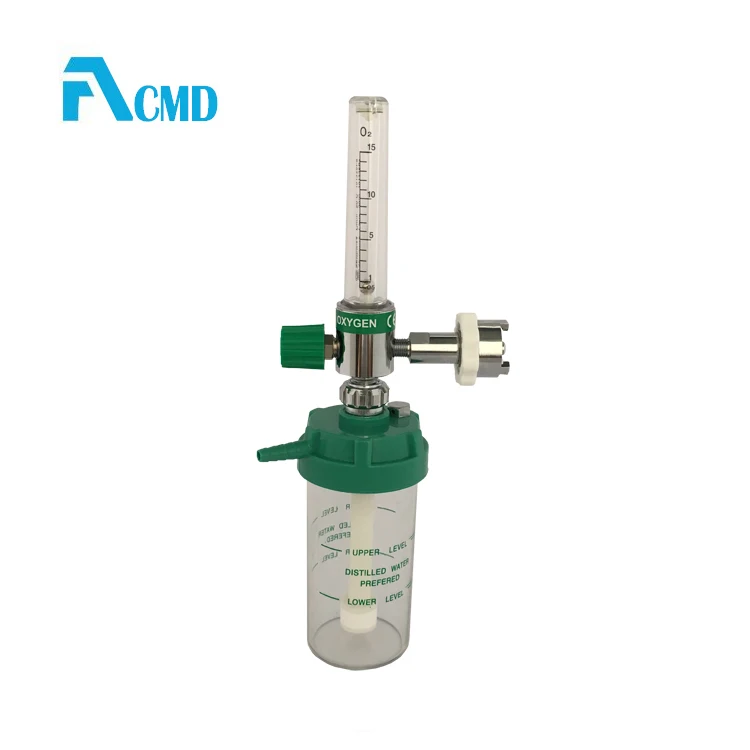
High Quality Medical Oxygen Flowmeter With Humidifier For Bed Head Unit 