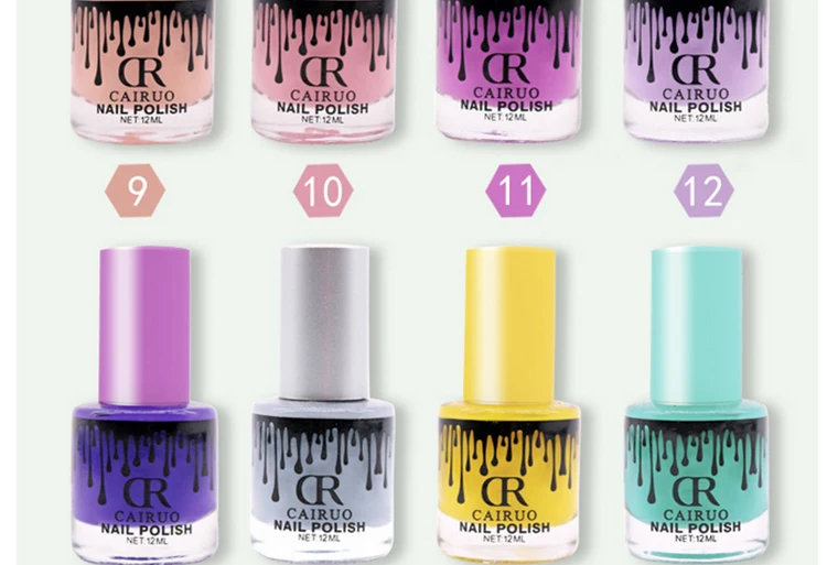 Hot Sale Multi color Non Toxic Water Baise Nail Polish As A Gift 