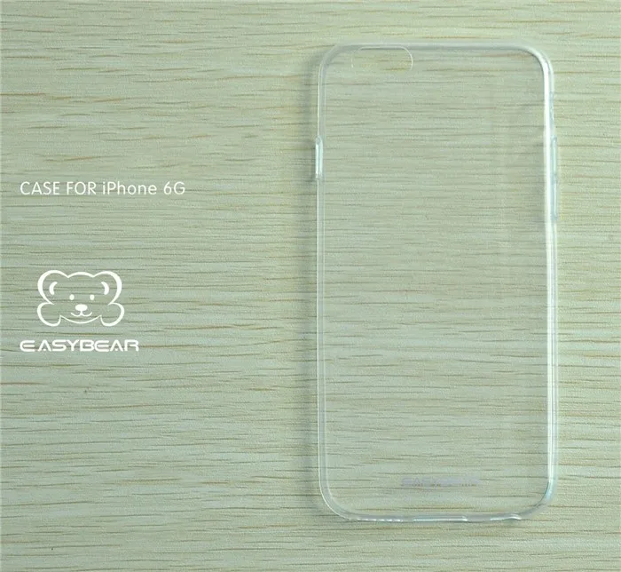 long life design transparent stylish mobile phone back cover for iphone 6