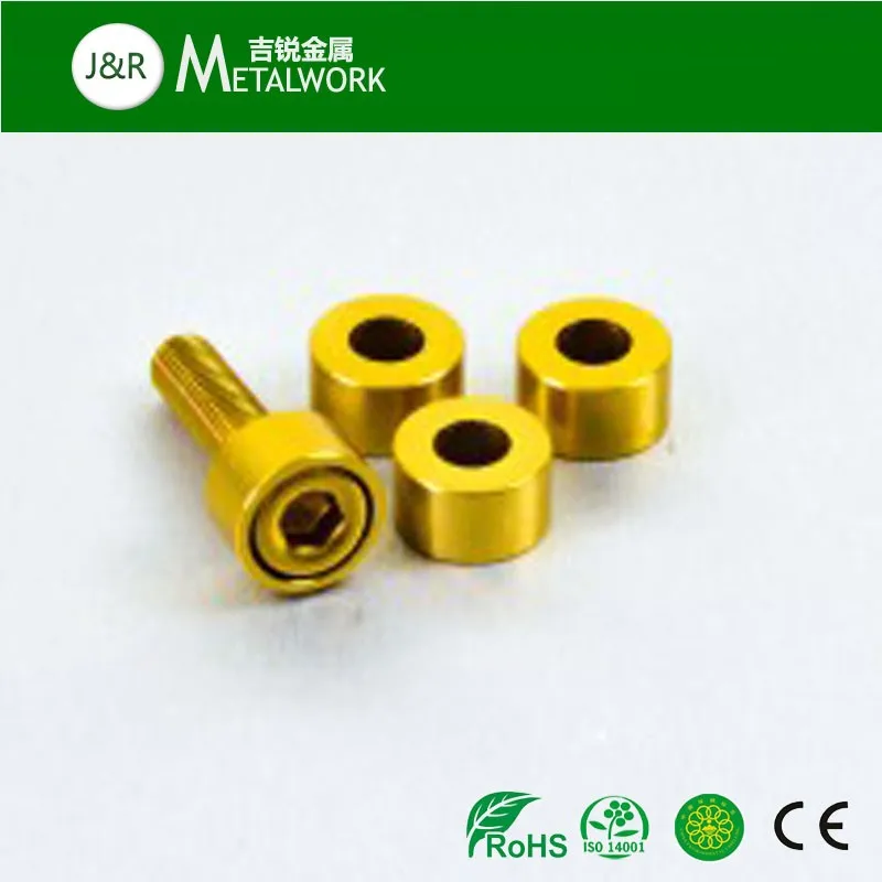 Gold Anodized Plated Aluminum Cup Washer For Motorcycle Buy Aluminum