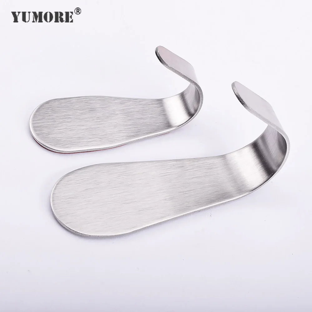 

Wholesale high quality stainless steel decorative glass wall removable hanger hook 3m self adhesive towel hook