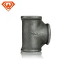 hydraulic steering cylinder fitting Black Malleable iron pipe fitting Tee