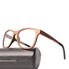 Suntide wholesale france black walnut whole wooden eye glasses frames optical spectacle eyeglass with spring hinges for unisex