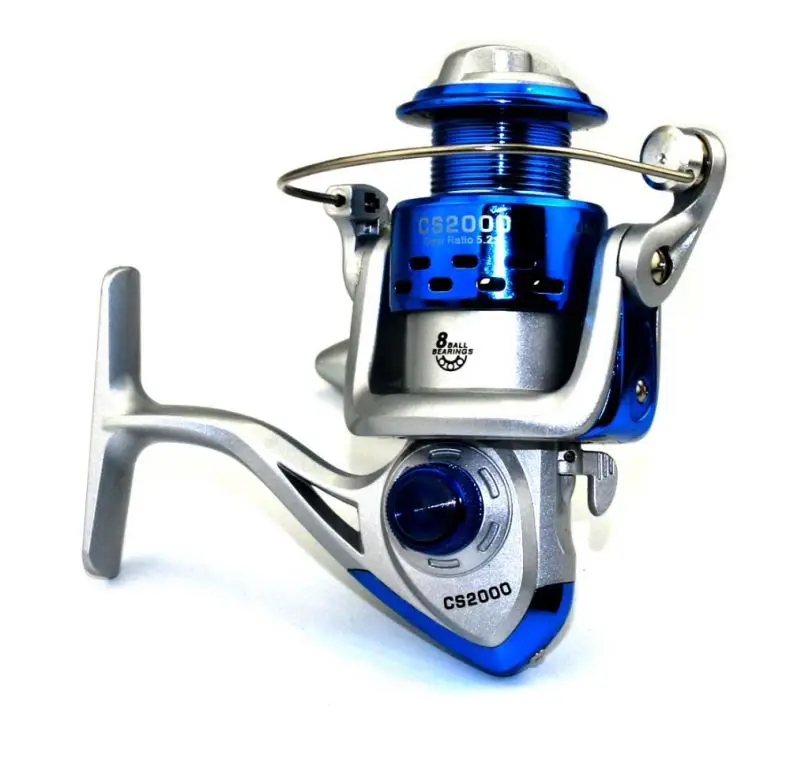 

Lure plastic head wheel reels CS4000 fishing reels Sea pole fishing gear, Sliver blue
