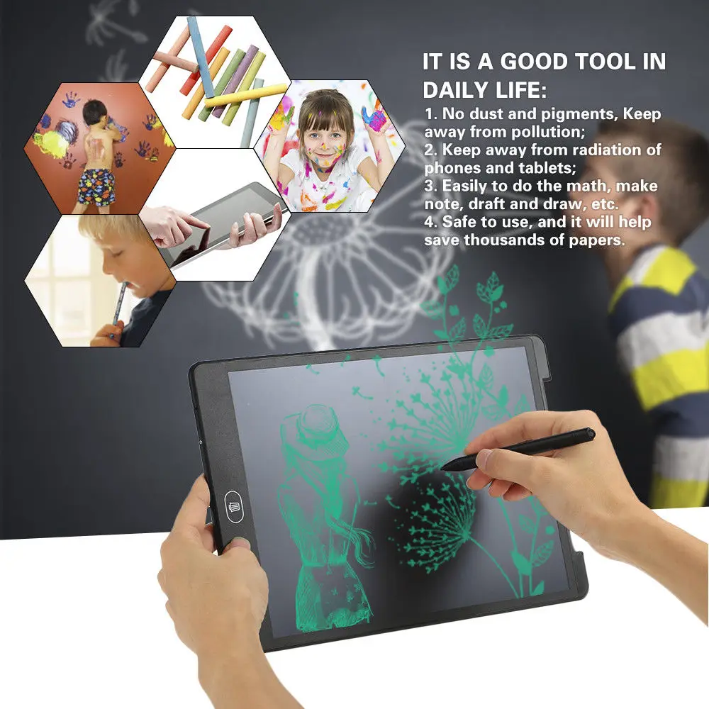 8.5 Inch LCD Digital Writing Tablet Paperless Drawing Board with Pen Erasable Writing Pad