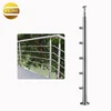 Factory outdoor Stainless steel stair railing and handrail/ balustrade posts by home