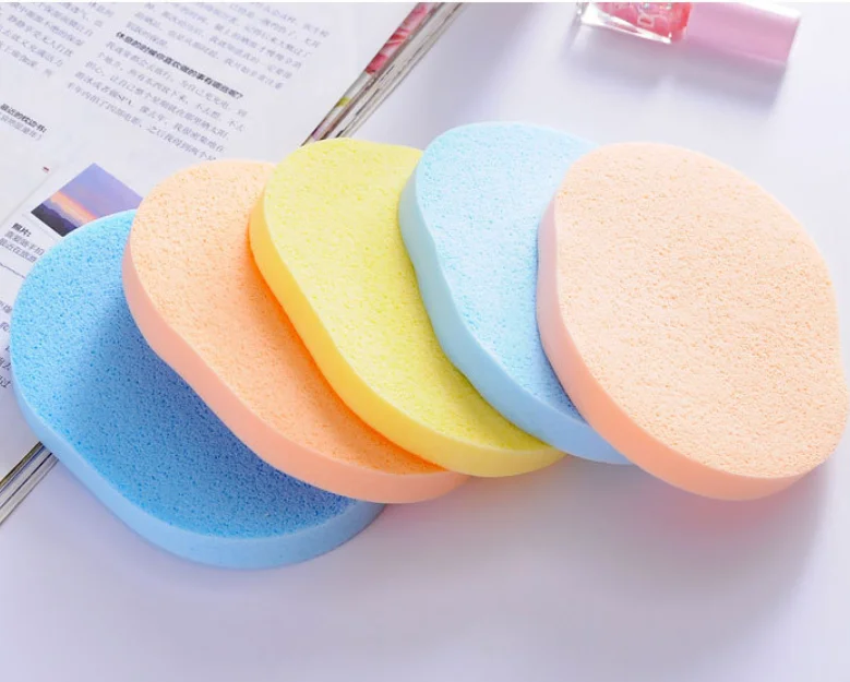 

Facial Cleanse Compressed Pva Material Melamine Disc Charcoal Body Konjac Puffs Soft Face Wash Sponge, Yellow,pink,sky blue,green,orange
