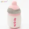 Promotional pet BOY embroidered bottle plush toy cat and dog bite bite cute plush vocal toy wholesale